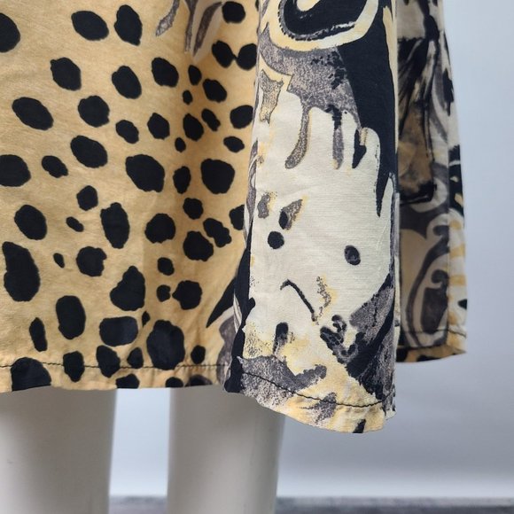Vintage Joseph Ribkoff Animal Print Dress Midi Size 10 - Picture 6 of 15